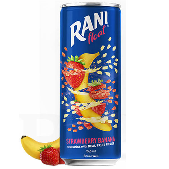 Rani Strawberry Banana – Fruit Drink with Real Fruit Pieces